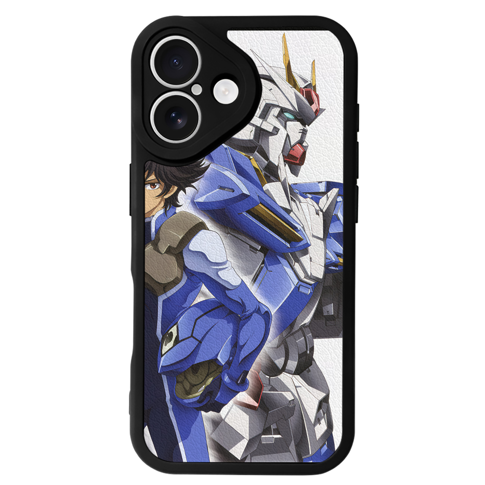 （画像用） 機動戦士ガンダム Mobile Suit Gundam 【iPhone 16シリーズ対応】シリコンスマホケース（レザー調） 材質：シリコン